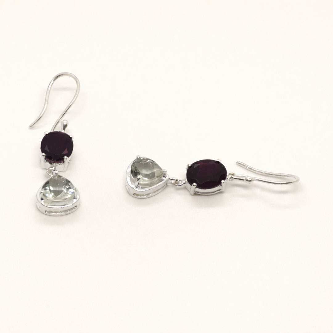 Black Onyx Filigree Drop Earrings - Image 2